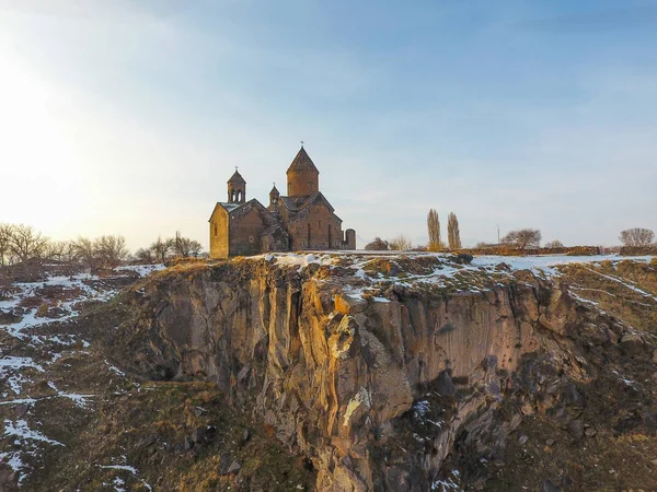 Monasterio Saghmosavank Cerca Garganta Del Río Kassakh Armenia —  Fotos de Stock