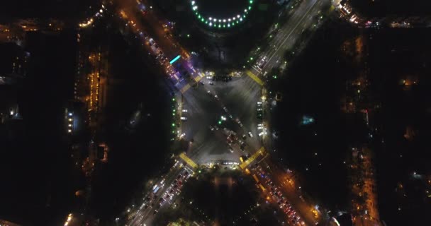Gece Ermenistan Yerevan Şehir — Stok video