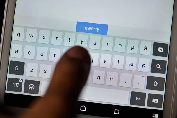 qwerty Klavye yakın çekim