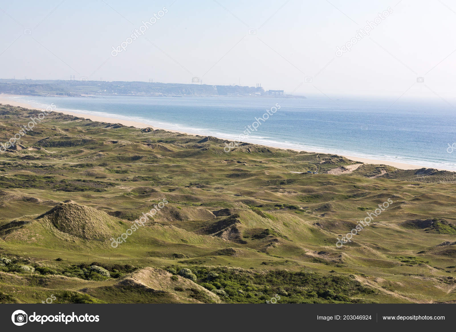 Dunes Biville Normandie France Fermé Plage Proche Vauville