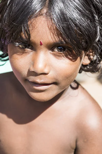 Pondichery Puducherry Tamil Nadu India September Circa 2017 Portrait Unidentified — Stock Photo, Image