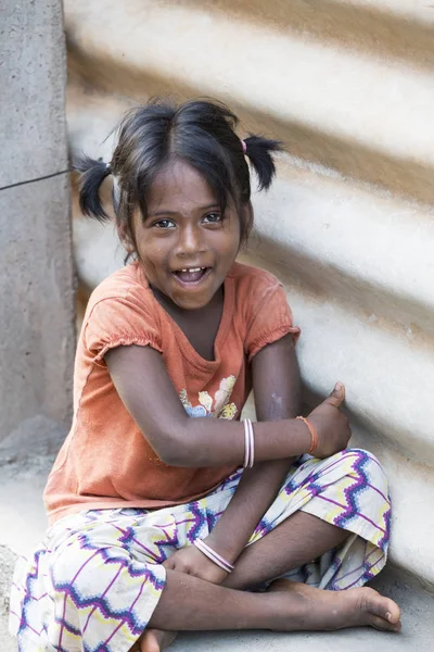 Pondichery Puducherry Tamil Nadu India Setembro Circa 2017 Retrato Indiana — Fotografia de Stock