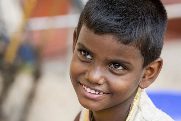 Pondichery Puducherry Tamil Nadu India Março Circa 2018 Retrato Rosto — Fotografia de Stock