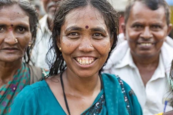 Rameshwaram Tamil Nadu India Marzo Circa 2018 Retrato Una Asiática — Foto de Stock