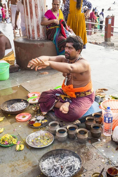 Rameshwaram Tamil Nadu India Március Körül 2018 Azonosítatlan Indiai Zarándok — Stock Fotó