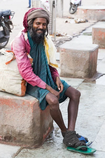 Рамешварам Тамил Наду Индия Марш Сирка 2018 Портрет Неизвестного Бездомного — стоковое фото