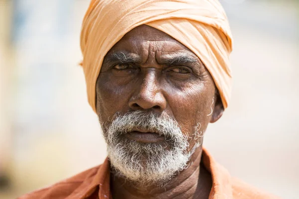 Tiruvannamali Tamil Nadu Índia Março Circa 2018 Retrato Sadhu Ashram — Fotografia de Stock