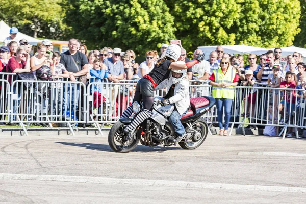 Trait Seine Maritime Normandy Francia Septiembre 2018 Moto Show Plaza —  Fotos de Stock