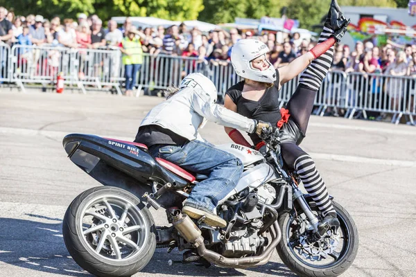 Trait Seine Maritime Normandy France Sepembre 2018 Moto Show Sur — Photo