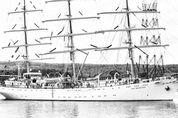 Rouen Francia Julio Circa 2016 Final Armada Rouen Barcos Galeón —  Fotos de Stock