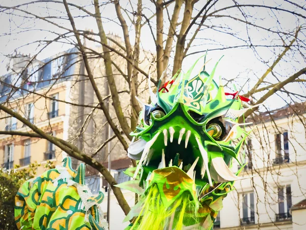 París Francia Febrero 2019 Último Día Del Festival Chino Celebración —  Fotos de Stock
