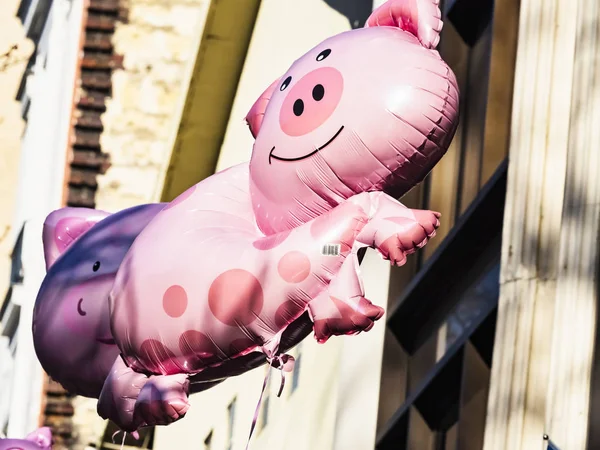 フランス 2019 通りに中国の旧正月の祝賀祭の最終日 豚の通りで パレード — ストック写真