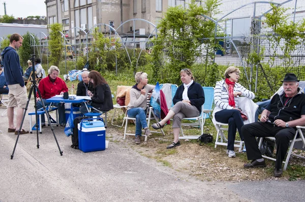 Yainville Francie Červenec Cca 2016 Velká Vesnice Piknik Výstavu Přehlídka — Stock fotografie