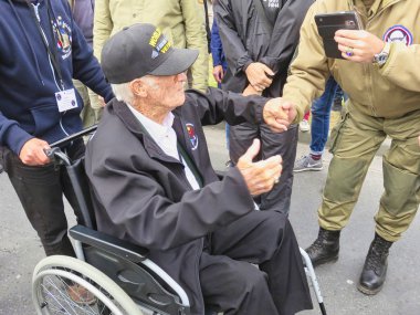 Normandiya'da D-Day 75 doğum günü anma, Fransa 2019.