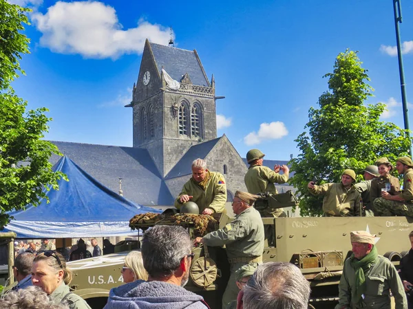 D-Day vzpomínkou 75 narozeniny v Normandii, Francie 2019. — Stock fotografie