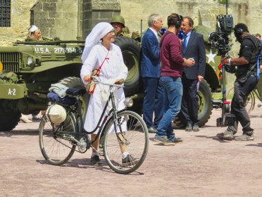 Normandiya'da D-Day 75 doğum günü anma, Fransa 2019.