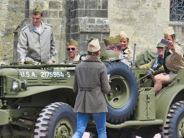 D-Day remembrance 75 birthday in Normandía, Francia 2019 . — Foto de Stock