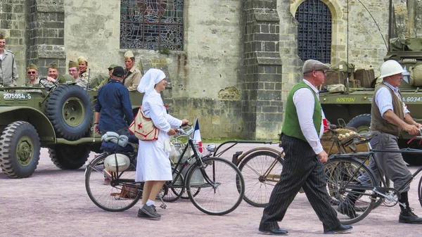 D-Day remembrance 75 birthday in Normandía, Francia 2019 . — Foto de Stock