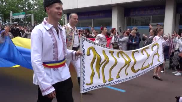 Parade Van Zeeman Van Grootste Grootste Internationale Zeilboten Straat Van — Stockvideo