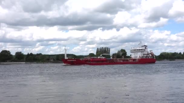 Rouen Fransa Armada Için Seine Büyük Yelkenli Schooner Fırkateyn Donanma — Stok video