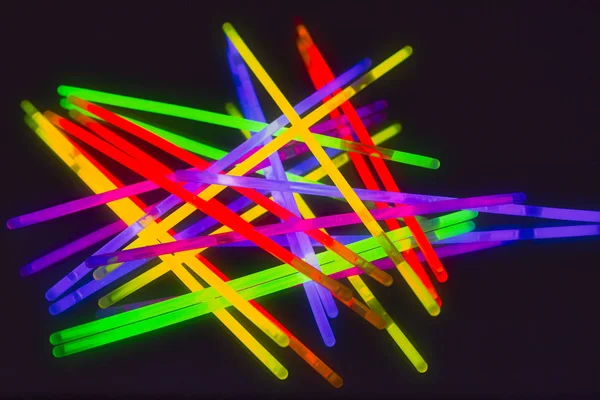 New colors of glow sticks for night party — Stock Photo, Image