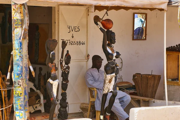 Senegal África Março 2016 Circa Cena Vida Rural Aldeia Com — Fotografia de Stock