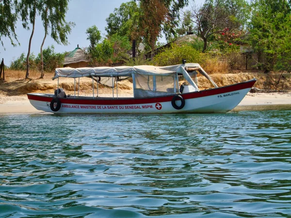 Senegal Afrika Marsch Circa 2016 Szenenleben Auf Dem Fluss Fischer — Stockfoto