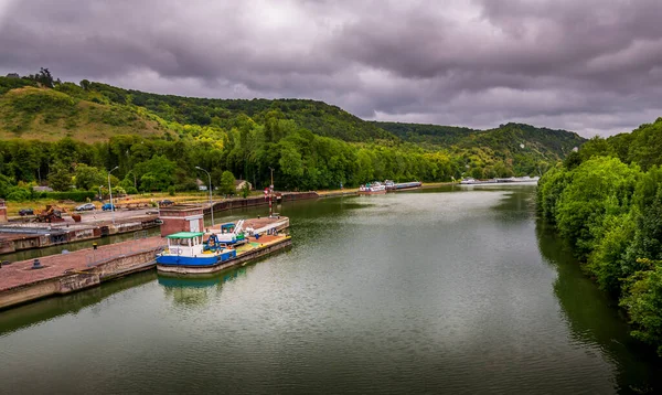 Ruen Frankreich Juni 2020 Großer Blick Weitwinkel Auf Die Seine — Stockfoto