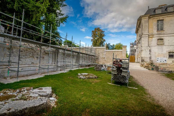 Saint Wandrille Frankreich August 2020 Gebäude Mit Einigen Ruinen Des — Stockfoto