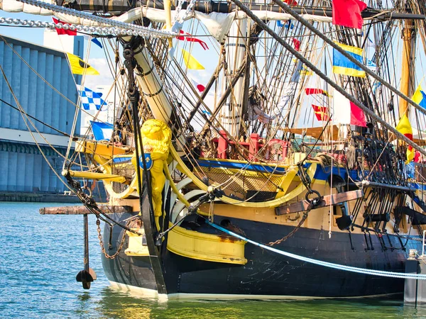 Rouen France June Circa 2019 Hermione Nin Direkli Yelkenlisi Seine — Stok fotoğraf