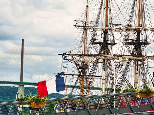 Rouen França Junho Circa 2019 Parte Hermione Três Mastros Escuna — Fotografia de Stock