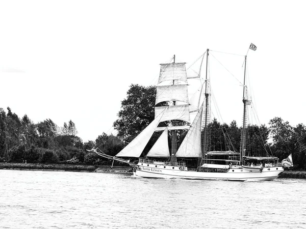 Rouen Francia Junio Circa 2019 Velero Tres Mástiles Loth Lorien —  Fotos de Stock