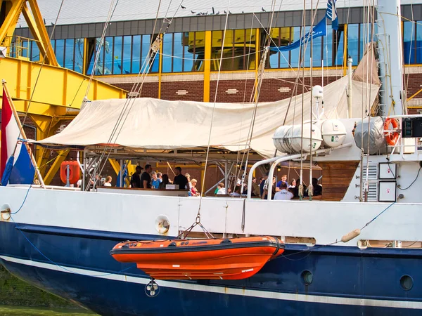 Rouen France Ιουνιοσ 2019 Μέρος Του Πλοίου Santa Maria Manuela — Φωτογραφία Αρχείου