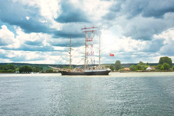 Rouen França Junho Circa 2019 Navio Alto Britânico Tenacious Escuna — Fotografia de Stock