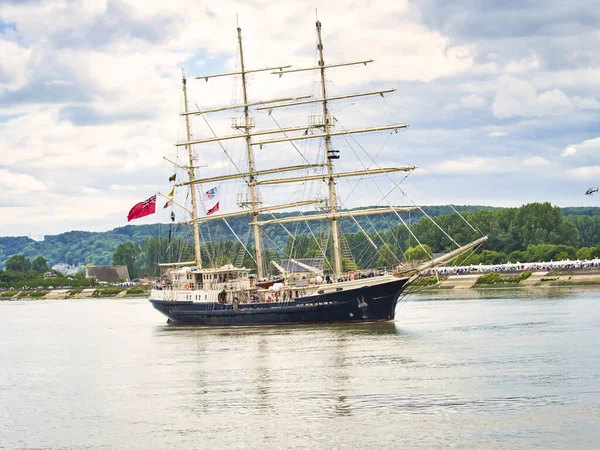 Rouen França Junho Circa 2019 Navio Alto Britânico Tenacious Escuna — Fotografia de Stock