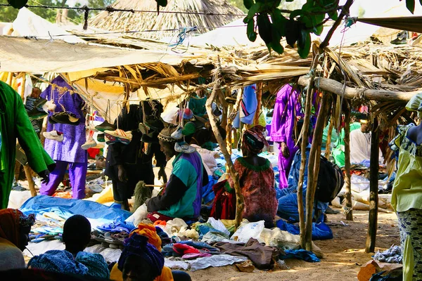 Senegal Afrika Marsch Circa 2016 Scene Leven Het Dorp Markt — Stockfoto