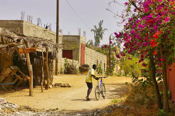 Senegal África Março 2016 Circa Cena Vida Rural Aldeia Com — Fotografia de Stock
