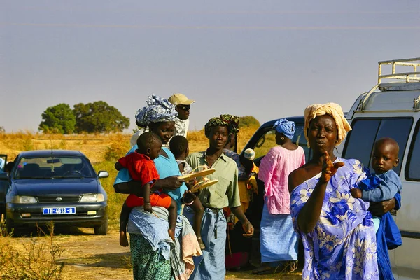 Senegal Africa Marsch Circa 2016 Neidentifikované Rodiny Buši Senegalu Velmi — Stock fotografie