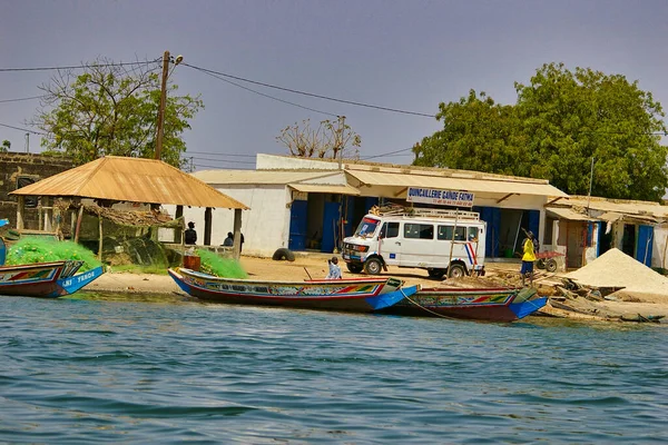 Senegal Afrika Marsch Circa 2016 Szene Des Bour Großen Fischmarktes — Stockfoto