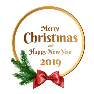 Beyaz arka plan üzerinde gerçekçi Noel Dekor elementleri. Yılbaşı Banner.