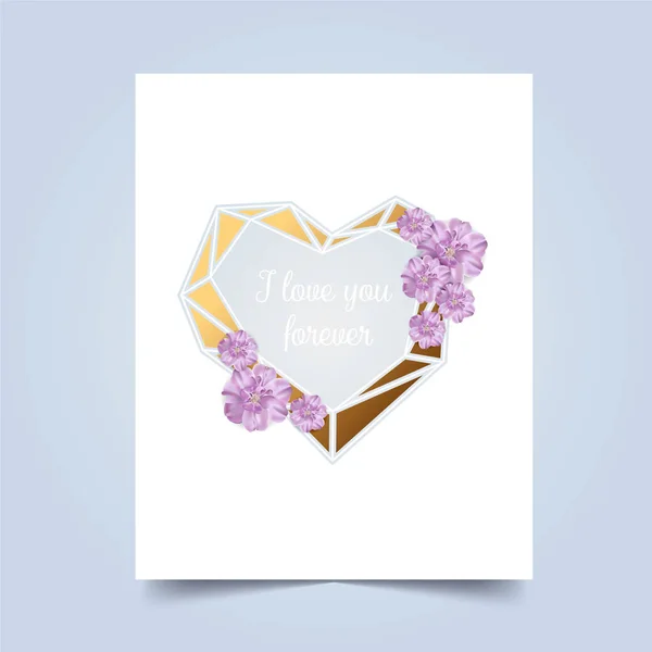 Seni seviyorum. Tebrik kartı Valentins gün. Vektör çizim