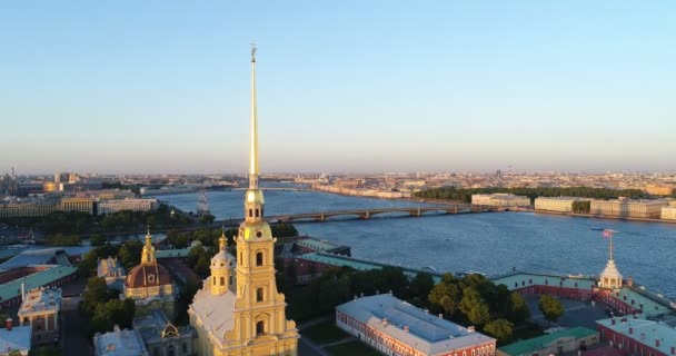 Kathedrale der heiligen peter und paul, heiliger petersburg — Stockvideo