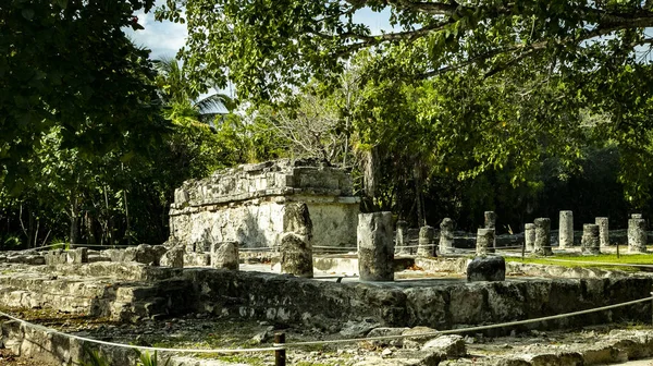 Die Antike Stadt Meko Liegt Cancun Unser Modell Und Die — Stockfoto