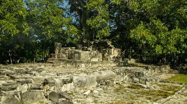 Antigua Ciudad Meko Encuentra Cancún Nuestro Modelo Las Ruinas Ciudad — Foto de Stock