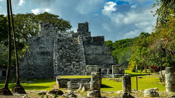 Ancient City Meko Located Cancun Our Model Ruins City Pictures — Stock Photo, Image