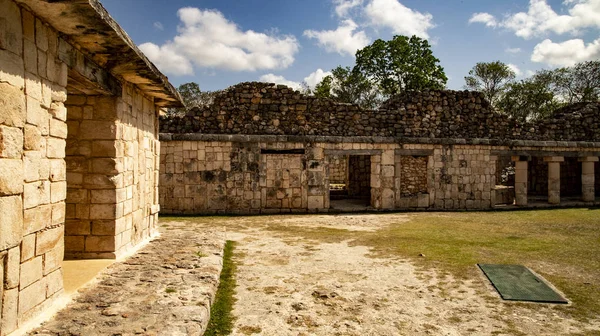 Uxmal Ancient City Yukatan Wizard Tower Grand Piramid Othe Structure — Stock Photo, Image