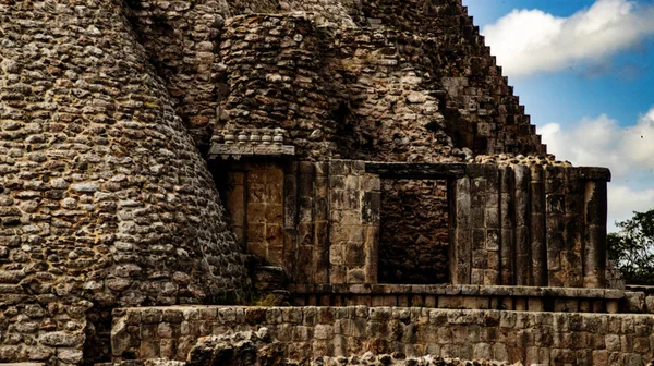 Uxmal Antigua Ciudad Yukatan Torre Del Mago Gran Pirámide Otra — Foto de Stock