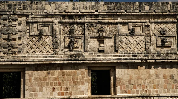 Uxmal Antigua Ciudad Yukatan Torre Del Mago Gran Pirámide Otra — Foto de Stock