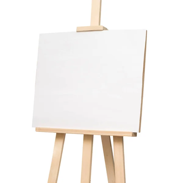 Easel Empty Drawing Isolated White Fone Объект — стоковое фото