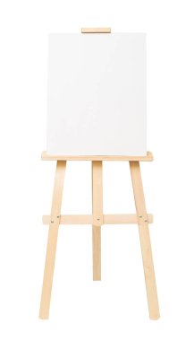 Easel empty for drawing isolated on white background clipart